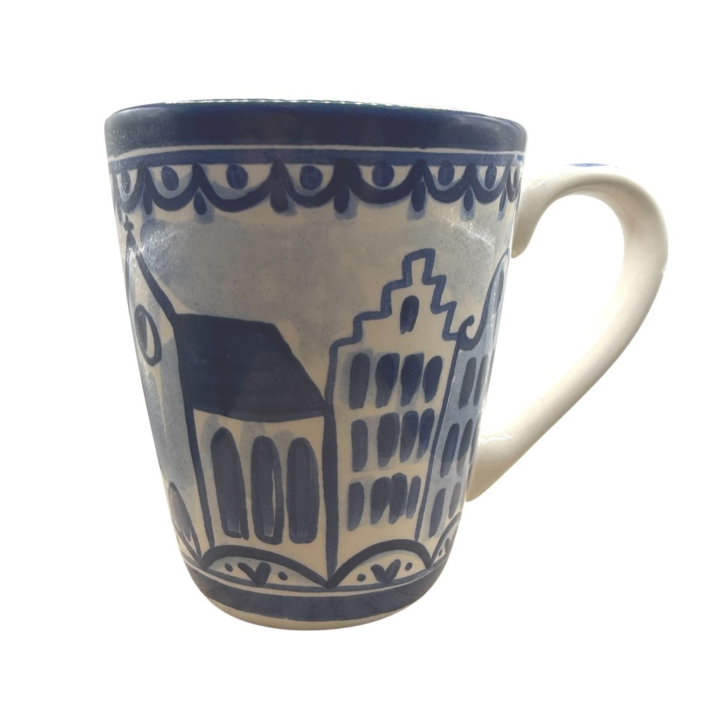 Blond Amsterdam Coffee Mug Cup White Dutch Canal House Ceramic
